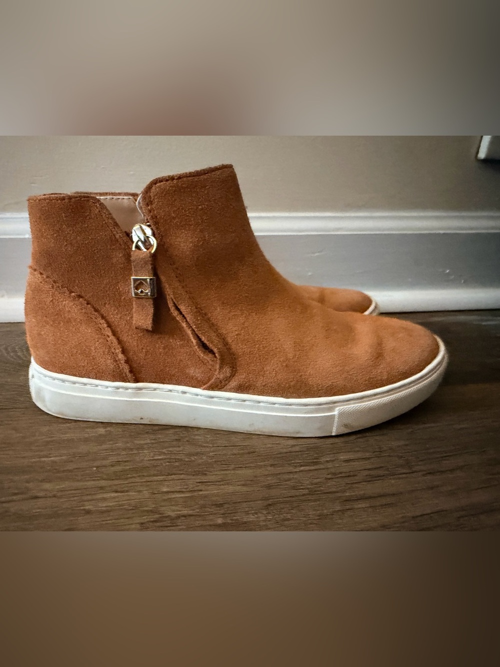 kate spade Suede Ankle Booties in‎ Tan Brown Size 7